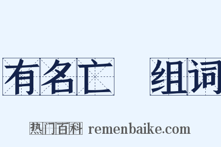 有名亡實组词是什么意思的图片